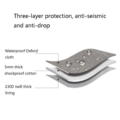 Baona BN-C003 Mobile Hard Disk Protection Cover Portable Storage Hard Disk Bag, Double-layer (Gray), Double-layer (Black), Single-layer (Gray), Single-layer (Black)