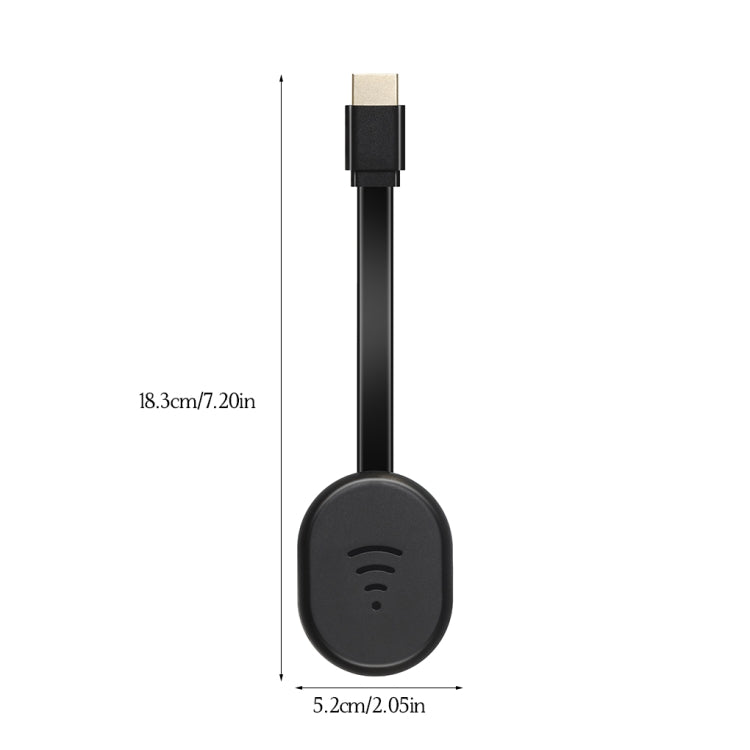 Wireless WiFi Display Dongle Receiver Airplay Miracast DLNA TV Stick for iPhone, Samsung, and other Smartphones, E38 White