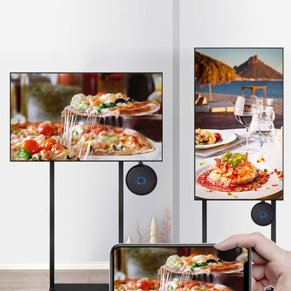 E89BK 2.4GHz / 5GHz WiFi Wireless Display Dongle Receiver Horizontal And Vertical Screen Streaming Media Player HDTV Stick