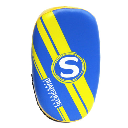 QUANSHENG TQB-04 Professional Taekwondo Foot Target Boxing Sanda PU Thickening Training Target, TQB-04 WB-Red, TQB-04 WB-Blue, TQB-04 WB-Yellow, TQB-04 WB-White, TQB-04WB-Green, TQB-04 SZ-Red, TQB-04 SZ-Blue