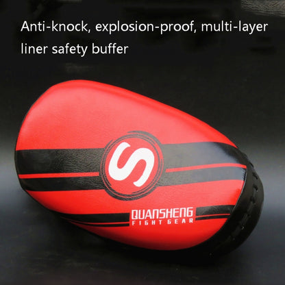 QUANSHENG TQB-04 Professional Taekwondo Foot Target Boxing Sanda PU Thickening Training Target, TQB-04 WB-Red, TQB-04 WB-Blue, TQB-04 WB-Yellow, TQB-04 WB-White, TQB-04WB-Green, TQB-04 SZ-Red, TQB-04 SZ-Blue