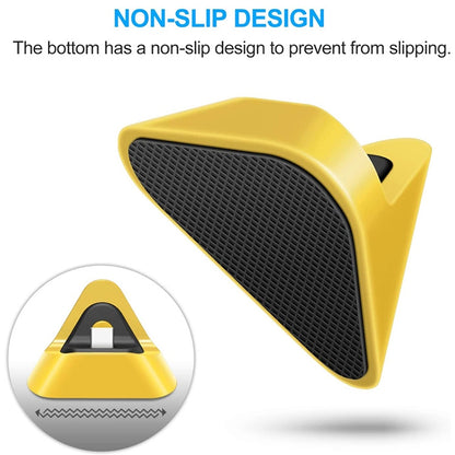 2 PCS DOBE TNS-19062 Host Charging Bottom Portable Triangle Game Console Charger For Switch / Lite, Yellow, Blue Green, Gray, Dynamic Green, Coral Red, Dynamic Blue