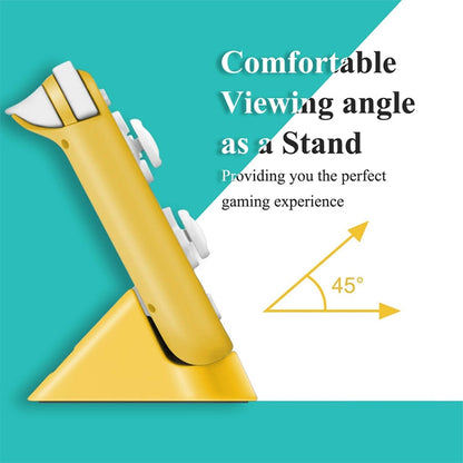 2 PCS DOBE TNS-19062 Host Charging Bottom Portable Triangle Game Console Charger For Switch / Lite, Yellow, Blue Green, Gray, Dynamic Green, Coral Red, Dynamic Blue