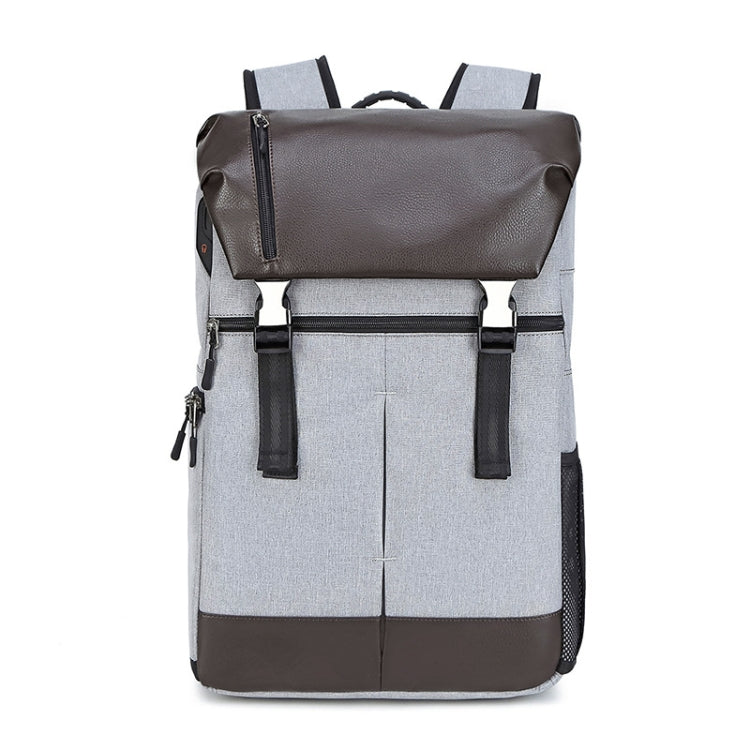 C3081 Camera  Computer Shoulder Digital Camera Bag Large Capacity Photography Backpack, Light Grey, Dark Gray