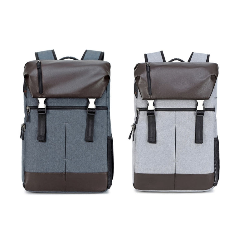 C3081 Camera  Computer Shoulder Digital Camera Bag Large Capacity Photography Backpack, Light Grey, Dark Gray