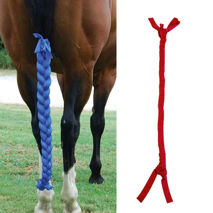 Horse Protective Supplies Ponytail Anti-Mosquito Fossil Warming Horse Tail Package, Red, Green, Blue, Black