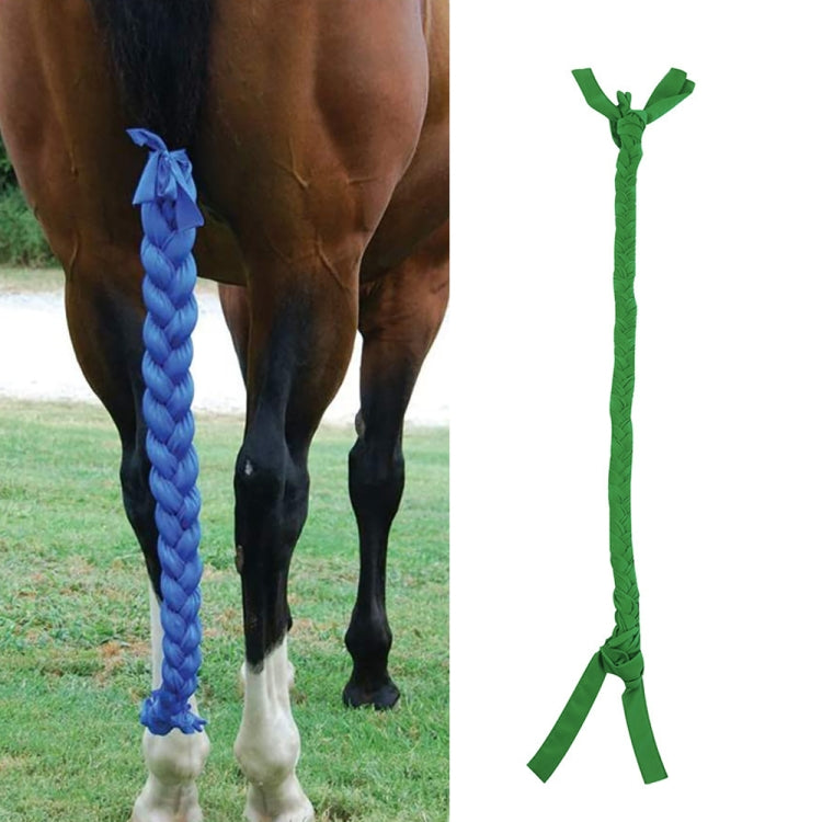Horse Protective Supplies Ponytail Anti-Mosquito Fossil Warming Horse Tail Package, Red, Green, Blue, Black