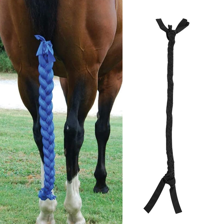 Horse Protective Supplies Ponytail Anti-Mosquito Fossil Warming Horse Tail Package, Red, Green, Blue, Black