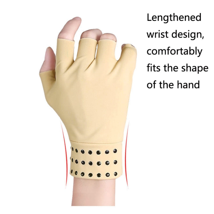 1 Pair Dispensing Protective Gloves Fitness Riding Non-Slip Health Elastic Half-Finger Gloves, Free Size