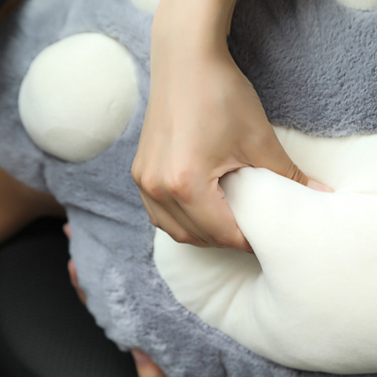 Car Plush Head Pillow Cat Claw Car Neck Pillow Car Female Decorative Supplies, Pink Headrest, Gray Headrest, Pink Shoulder Pad, Gray Shoulder Pad