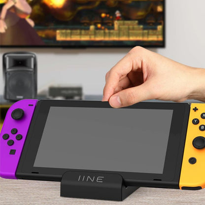 IINE Portable Video Conversion Base With Fan Cooling HDMI Video Converter For Nintendo Switch, Green-L390, Black-L388, Pink-L389, Yellow-L391