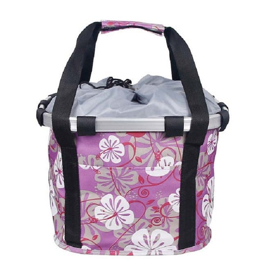 Bicycle Front Bag Basket Aluminum Alloy Foldable Basket, L