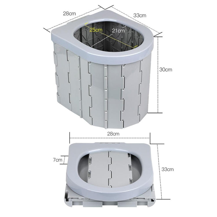 Car Toilet Integrated Portable Folding Toilet Self-Driving Tour Outdoor Camping Toilet, Car Toilet(Light Gray), Car Toilet(Black)