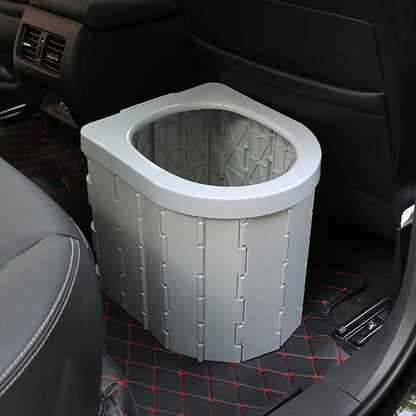 Car Toilet Integrated Portable Folding Toilet Self-Driving Tour Outdoor Camping Toilet, Car Toilet(Light Gray), Car Toilet(Black)