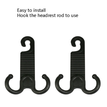 2 Pairs Car Chair Back Tough Invisible Car Hook Portable Installation Does Not Hurt Car Hook, 2 Pairs Car Hook