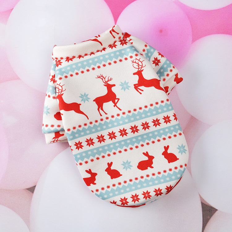 SD07031 Christmas Dog Clothes Cartoon Pet Small Dog Cat Sweater Clothes, S, M, L, XL