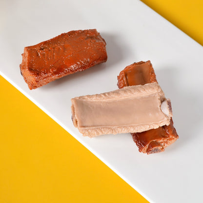 10 PCS Simulation Ribs Model Food Model Shoot Props, Caramel Color, Original Color