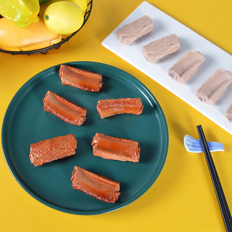 10 PCS Simulation Ribs Model Food Model Shoot Props, Caramel Color, Original Color