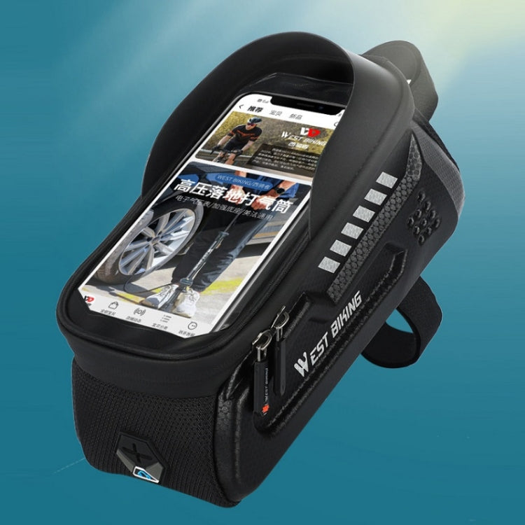 WEST BIKING Bicycle Hard Shell Car Front Beam Mobile Phone Bag, YP0707273