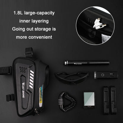 WEST BIKING Bicycle Hard Shell Car Front Beam Mobile Phone Bag, YP0707273