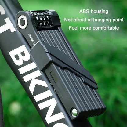 WEST BIKING Bicycle Folding Code Lock Riding Anti-Theft Chain Lock, WEST BIKING Chain Lock