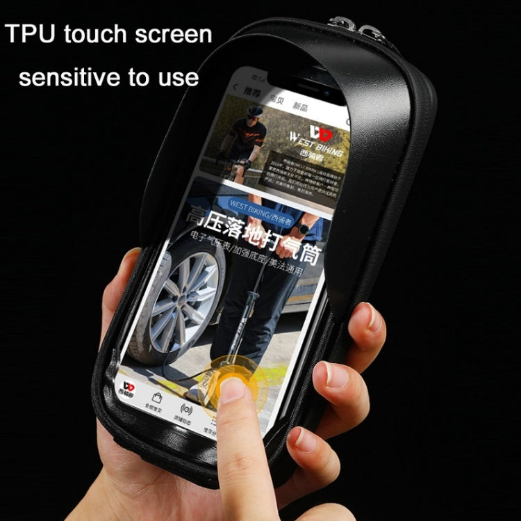 WEST BIKING Bicycle Hard Shell Front Beam Reflective Bilateral Phone Case, YP0707274