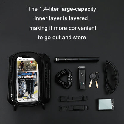 WEST BIKING Bicycle Hard Shell Front Beam Reflective Bilateral Phone Case, YP0707274