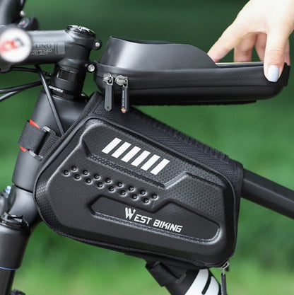 WEST BIKING Bicycle Hard Shell Front Beam Reflective Bilateral Phone Case, YP0707274