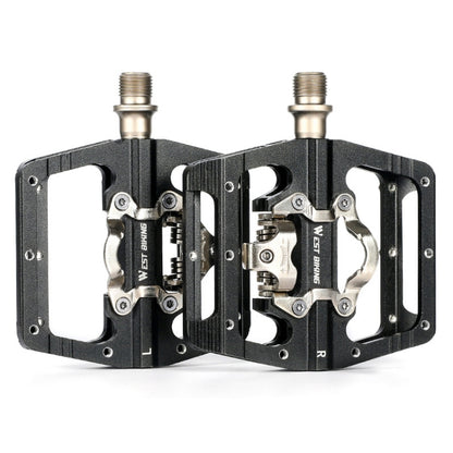 WEST BIKING Bicycle Aluminum Alloy Dual-Purpose Self-Locking Pedals, YP0802084