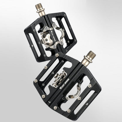 WEST BIKING Bicycle Aluminum Alloy Dual-Purpose Self-Locking Pedals, YP0802084