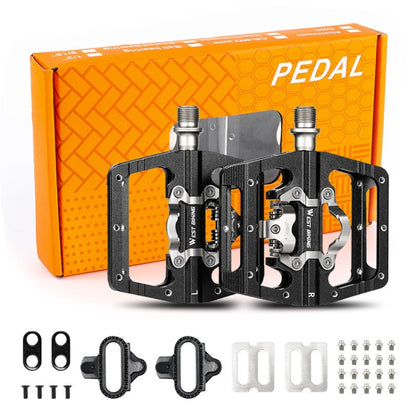 WEST BIKING Bicycle Aluminum Alloy Dual-Purpose Self-Locking Pedals, YP0802084