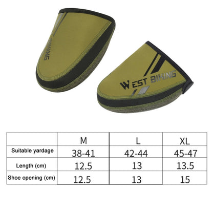 WEST BIKING Bicycle Riding Half Palm Windproof And Warm Lock Shoe Cover, M, L, XL