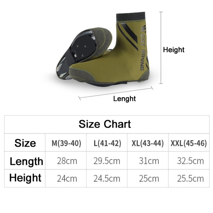 WEST BIKING YP0215049 Cycling Windproof And Warm Shoe Cover, M, L, XXL