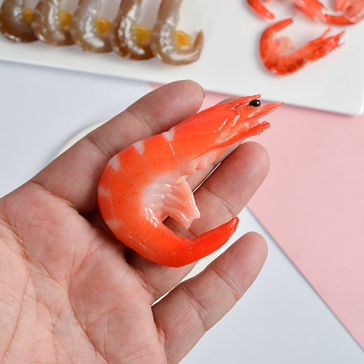 3 PCS Simulation Shrimp Camera Props Children Play House Toys, Big Red Shrimp, Big Green Shrimp, Big Grilled Shrimp