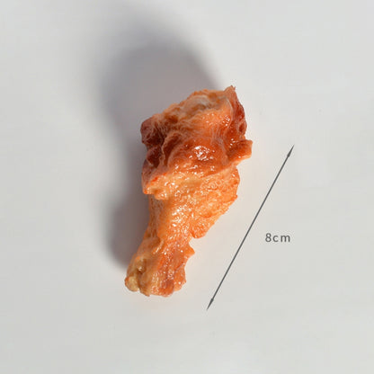 Simulation Food Model Toy Shooting Props, 3 PCS Chicken Leg Model, 3 PCS Chicken Wings Model, 3 PCS Chicken Leg Keychain, 3 PCS Chicken Wings Keychain, 10 PCS Chicken Rice Flower Model, 20 PCS French Fries Model