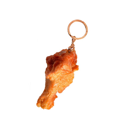 Simulation Food Model Toy Shooting Props, 3 PCS Chicken Leg Model, 3 PCS Chicken Wings Model, 3 PCS Chicken Leg Keychain, 3 PCS Chicken Wings Keychain, 10 PCS Chicken Rice Flower Model, 20 PCS French Fries Model