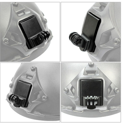Helmet Base Adapter Fixed Mount Hunting CS NVG Bracket for GoPro HERO9 Black /HERO8 Black /7 /6 /5 /5 Session /4 Session /4 /3+ /3 /2 /1, DJI Osmo Action, Xiaoyi And Other Action Cameras, Upgraded Version, Classic Version