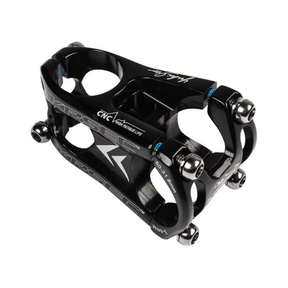 KRSEC CNC Ultra Light Short-Handed Mountain Bike Aluminum Alloy 50mm Riser, Full Black, Full Red, Black Red, Red Black, Purple, Titanium, Electroplating Color
