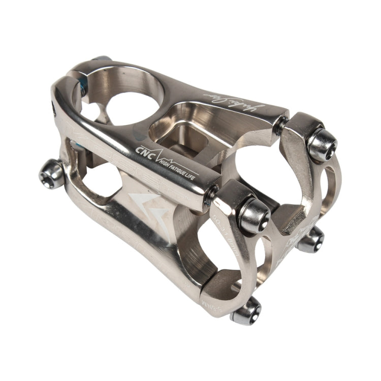KRSEC CNC Ultra Light Short-Handed Mountain Bike Aluminum Alloy 50mm Riser, Full Black, Full Red, Black Red, Red Black, Purple, Titanium, Electroplating Color