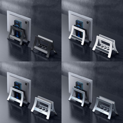 Oatsbasf 03671 Multifunctional Computer Tablet Cellphone Storage Bracket, Simple Version (Black), Simple Version (White), Deluxe Version (Silver), Deluxe Version (Gray)