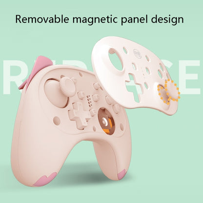 IINE Voice Wake-Up Bluetooth Handle Wireless Cat Shape Handle For Nintendo Switch, Blue, Orange Pink, Black White