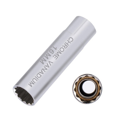 Car Spark Plug Sleeve Wrench Thin Flames Disassembly Tool, Specification:, 12mm (Shrapnel), 14mm (Shrapnel), 14mm (Magnetic), 16mm (Magnetic), 16mm (Glue Cover)
