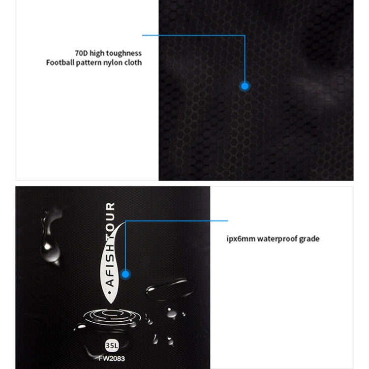 AFISHTOUR Outdoor Bunch Storage Bag Multi-Function Light Thin Waterproof Storage Bag, 5L, 10L, 20L, 35L