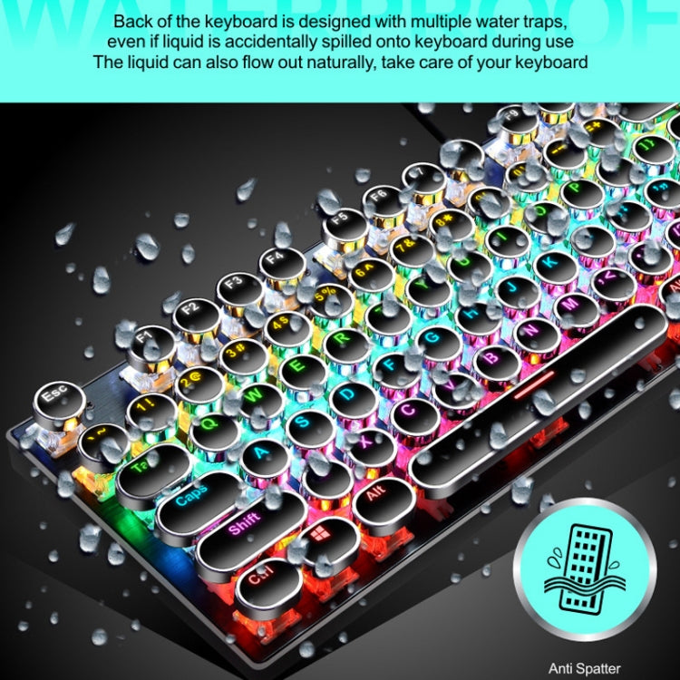 104 Keys Green Shaft RGB Luminous Keyboard Computer Game USB Wired Metal Mechanical Keyboard, Cabel Length:1.5m, Style:, Ordinary Version (White), Double Imposition Version (White Pink), Double Imposition Version (Pink White)...