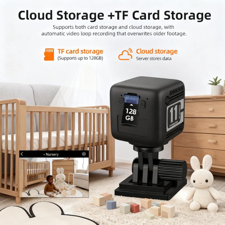 Mini Wireless Battery-Powered Camera, W11 White, W11 Black