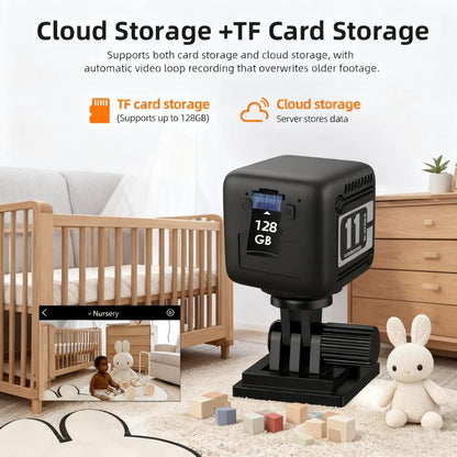 Mini Wireless Battery-Powered Camera, W11 White, W11 Black