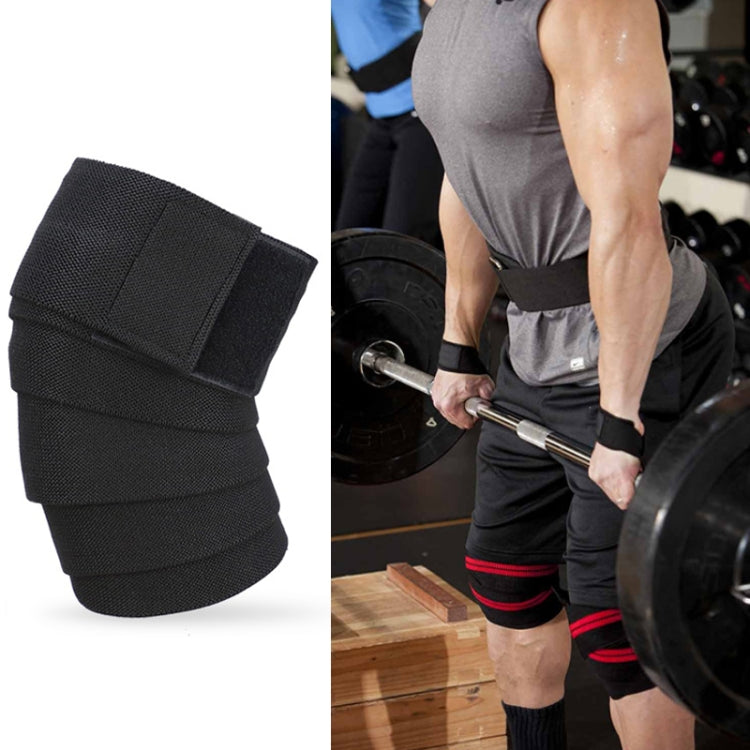 Nylon Four Stripes Bandage Wrapped Sports Knee Pads, Nylon Knee Pads(Black Red), Nylon Knee Pads (Black Yellow), Nylon Knee Pads (Black Light Blue), Nylon Knee Pads (Black Green), Nylon Knee Pads (Black Orange), Nylon Knee Pads (Black Ash)