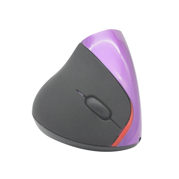 HH-111 5 Keys Wireless Vertical Charging Mouse Ergonomics Wrist Protective Mouse, Purple, Blue, Black, Iron Gray