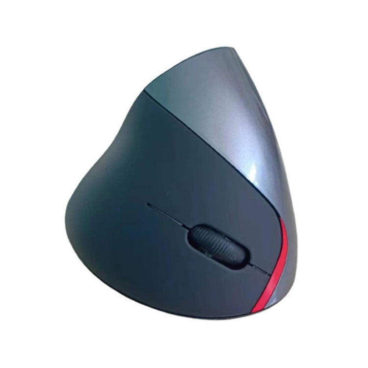 HH-111 5 Keys Wireless Vertical Charging Mouse Ergonomics Wrist Protective Mouse, Purple, Blue, Black, Iron Gray