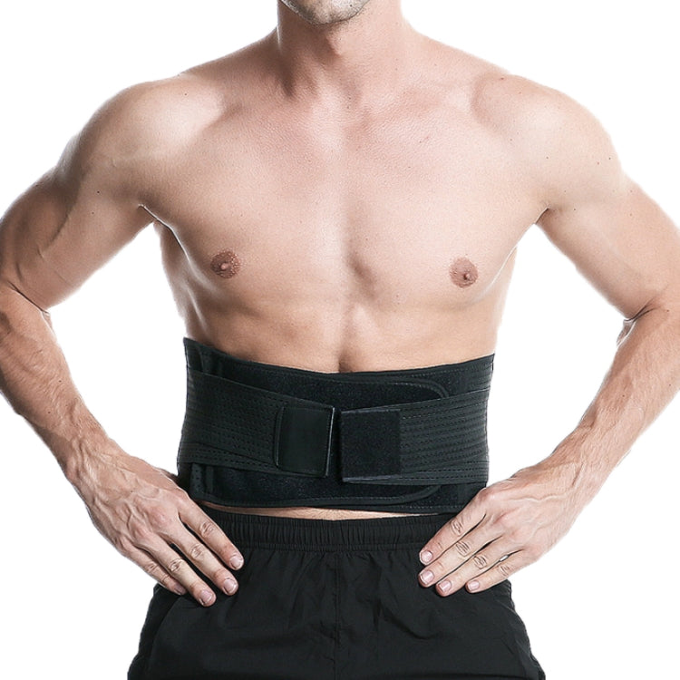 Webbing Breathable Waist Belt Squat Weightlifting Fitness Steel Plate Back Support Belt, S, M, L, XL